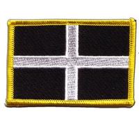 Aufnäher Patch Flagge Großbritannien St. Piran Cornwall - 8 x 6 cm