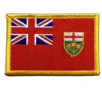 Flaggenfritze Aufnäher Patch Flagge Kanada Ontario - 8 x 6 cm