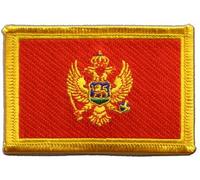 Flaggenfritze Aufnäher Patch Flagge Montenegro - 8 x 6 cm