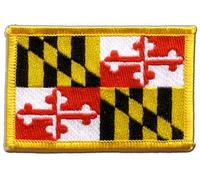 Aufnäher Patch Flagge USA Maryland - 8 x 6 cm