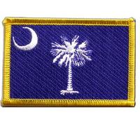 Flaggenfritze Aufnäher Patch Flagge USA South Carolina - 8 x 6 cm