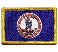 Aufnäher Patch Flagge USA Virginia - 8 x 6 cm