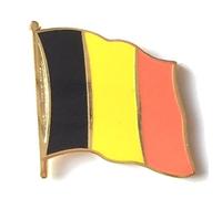 Flaggenfritze Flaggen-Pin/Anstecker Belgien vergoldet