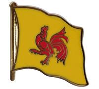 Flaggenfritze Flaggen-Pin/Anstecker Belgien Wallonien vergoldet