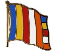 Flaggenfritze Flaggen-Pin/Anstecker Buddhismus vergoldet