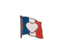 Flaggenfritze Flaggen-Pin/Anstecker Herzflagge Frankreich