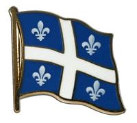 Flaggenfritze Flaggen-Pin/Anstecker Kanada Quebec vergoldet