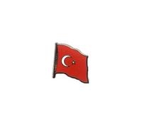 Flaggenfritze Flaggen-Pin/Anstecker Türkei vergoldet