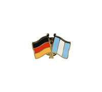 Flaggenfritze Freundschaftspin Deutschland - Guatemala, 22 mm, Flaggen Pin vergoldet aus Hartemaille, Länder Anstecker zum Sammeln und Tragen