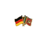 Flaggenfritze Freundschaftspin Deutschland - Sri Lanka, 22 mm, Flaggen Pin vergoldet aus Hartemaille, Länder Anstecker zum Sammeln und Tragen