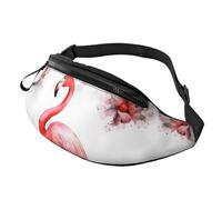 Flamingo Bauchtasche für Herren und Damen, wasserdichte Sport-Hüfttasche, modische Gürteltasche, Umhängetasche, Hüfttasche mit verstellbarem Riemen, große Schultertasche, Geldbörse für Reisen, Wandern