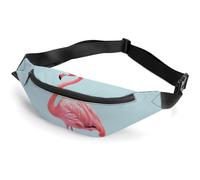 Flamingo Gürteltasche mit verstellbarem Riemen, leichte Reise-Umhängetasche, freihändige Mini-Bauchtaschen im Lauf-Fitnessstudio
