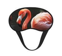 Flamingo-Schlafmaske für Damen und Herren, Augenmaske zum Schlafen, lichtblockierend, Schlafmaske mit elastischem Band, Augenbinde für Flugschläfer, weich, atmungsaktiv, Reiseaugenabdeckung für