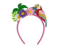 Flamingo-Stirnband, modisch, Kokosnussbaum, Haarschmuck für Damen, Hawaii-Party, Stirnbänder für Mädchen, Sommer, Strand, Blume, Haarbänder, Rosa, Haarschmuck, 1 Stück