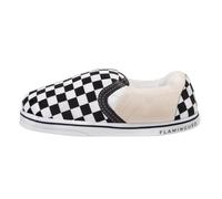 Flamingueo Hausschuhe für Damen, Unisex, lustige, rutschfest, Einheitsgröße, Beige und Schwarz, 35/46 EU Ancho