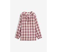 Flanell-Tunikabluse aus reiner Baumwolle 44