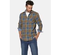 Flanellhemd BABISTA "Hemd SALTINORA", Herren, Gr. XL, weit, blau (royal blau kariert), Obermaterial: 100% Baumwolle CO., Hemden (39638869-XL) royal blau kariert