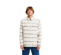 Flanellhemd BILLABONG "Offshore Jacquard Flannel", Herren, Gr. M, beige (oatmeal), Obermaterial: 100% Baumwolle., Hemden (74203118-M) oatmeal