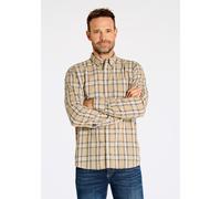 Flanellhemd BISON "BISON Freizeithemd", Herren, Gr. L, Normalgrößen, beige (sand), Obermaterial: 100% Baumwolle, Hemden (35762561-L) sand