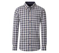 Flanellhemd CASAMODA "CASAMODA Flanellhemd kariert", Herren, Gr. XL, Normalgrößen, blau, 100% Baumwolle, kariert, lässig geschnitten, Hemden (86944724-XL) blau