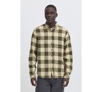 Flanellhemd BLEND "BHBUSTER SHIRT", Herren, Gr. M, N-Gr, grün (forest night), Web, Obermaterial: 100% Baumwolle, kariert, regular fit normal, ohne Ausschnitt, 2-Knopf-Manschette, Hemden Flanellhemd, B