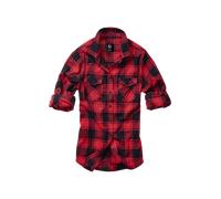 Brandit Amy Flannel Langarmhemd L Red / Black