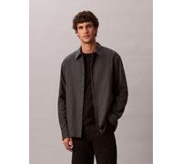 Flanellhemd CALVIN KLEIN "LS MELANGE FLANNEL EASY SHIRT", Herren, Gr. XXL, N-Gr, schwarz, Web, Obermaterial: 100% Baumwolle, unifarben, regular fit normal, Rundhals, eingesetzt gerader Abschluss, Hemd