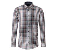 Flanellhemd CASAMODA "CASAMODA Flanellhemd kariert", Herren, Gr. L, Normalgrößen, blau, 100% Baumwolle, kariert, lässig geschnitten, Hemden (72273502-L) blau