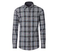 Flanellhemd CASAMODA "CASAMODA Flanellhemd kariert", Herren, Gr. XL, Normalgrößen, blau, 100% Baumwolle, kariert, lässig geschnitten, Hemden (41702048-XL) blau
