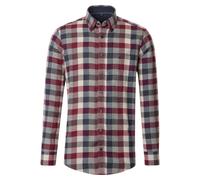 Flanellhemd CASAMODA "CASAMODA Flanellhemd Langarm kariert", Herren, Gr. XL, Normalgrößen, rot, 100% Baumwolle, kariert, lässig geschnitten, Hemden (60430519-XL) rot
