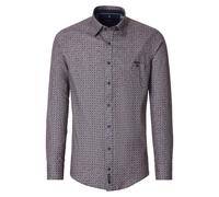 Flanellhemd CASAMODA "CASAMODA Flanellhemd Print", Herren, Gr. 3XL, Normalgrößen, rot (hellrot), 100% Baumwolle, bedruckt, lässig geschnitten, Hemden (61802431-XXXL) hellrot
