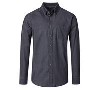 Flanellhemd CASAMODA "CASAMODA Flanellhemd Print", Herren, Gr. XXL, Normalgrößen, grau (sattes dunkelblau), 100% Baumwolle, bedruckt, lässig geschnitten, Hemden (40226616-XXL) sattes dunkelblau