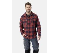 Flanellhemd HERO BY JOHN MEDOOX "HARRY Karohemd Overshirt", Damen, Gr. XL, US-Größen, rot check, Flanell, 100% Baumwolle, regular fit, Hemden Flanellhemd, Regular Fit Casual Funktionsmaterial für Herr