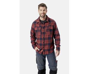 Flanellhemd HERO BY JOHN MEDOOX "HARRY Karohemd Overshirt", Herren, Gr. L, US-Größen, rot (rot check), Flanell, 100% Baumwolle, regular fit, Hemden, Regular Fit Casual Funktionsmaterial für Herren (27