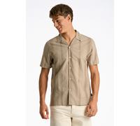 Flanellhemd JUNK DE LUXE "Freizeithemd Loose Fit", Herren, Gr. M, Normalgrößen, beige (sand), Obermaterial: 100% Baumwolle, Hemden (32259210-M) sand
