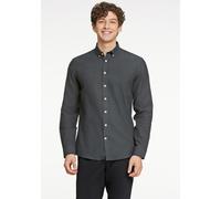 Flanellhemd LINDBERGH "Flanellhemd (Langarm) Relaxed Fit", Herren, Gr. L, Normalgrößen, grün (dk army), Obermaterial: 100% Baumwolle, Hemden (68316155-L) dk army