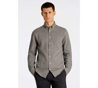Flanellhemd LINDBERGH "Flanellhemd (Langarm) Relaxed Fit", Herren, Gr. XL, Normalgrößen, grau, Obermaterial: 100% Baumwolle, Hemden (51335715-XL) grau