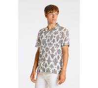 Flanellhemd LINDBERGH "Freizeithemd Loose Fit", Herren, Gr. M, Normalgrößen, weiß, Obermaterial: 53% Baumwolle, 47% Lyocell, Hemden (70596459-M) weiß