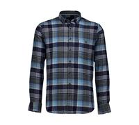 Flanellhemd LINDBERGH "Freizeithemd Relaxed Fit", Herren, Gr. L, Normalgrößen, blau (dusty grün), Obermaterial: 100% Baumwolle, Hemden (12636504-L) dusty grün