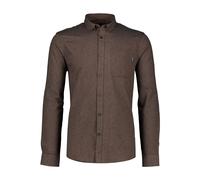 Flanellhemd LINDBERGH "Freizeithemd Relaxed Fit", Herren, Gr. M, Normalgrößen, braun (dk braun), Obermaterial: 100% Baumwolle, Hemden (85741026-M) dk braun
