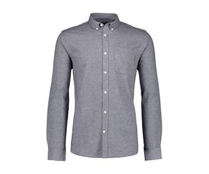 Flanellhemd LINDBERGH "Freizeithemd Relaxed Fit", Herren, Gr. M, Normalgrößen, grau, Obermaterial: 100% Baumwolle, Hemden (16832407-M) grau