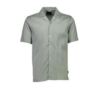 Flanellhemd LINDBERGH "Freizeithemd Relaxed Fit", Herren, Gr. S, Normalgrößen, faded grün, Obermaterial: 53% Baumwolle, 47% Lyocell (TENCEL™), Hemden (55131043-S) faded grün