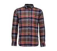 Flanellhemd LINDBERGH "Freizeithemd Relaxed Fit", Herren, Gr. XXL, Normalgrößen, braun (deep braun), Obermaterial: 100% Baumwolle, Hemden (35858961-XXL) deep braun
