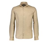 Flanellhemd LINDBERGH "Lindbergh Freizeithemd", Herren, Gr. L, Normalgrößen, beige (sand mel), Obermaterial: 59% Baumwolle, 41% Leinen, Hemden (12875729-L) sand mel