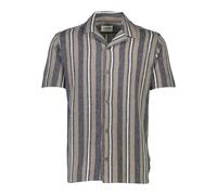 Flanellhemd LINDBERGH "Lindbergh Freizeithemd", Herren, Gr. L, Normalgrößen, grau (dk stone), Obermaterial: 49% Baumwolle, 33% Polyester, 18% Viskose, Hemden (26899759-L) dk stone