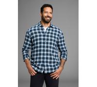 Flanellhemd MAN'S WORLD, Herren, Gr. XXXL (47/48), N-Gr, grün (grün kariert), Flanell, Obermaterial: 100% Baumwolle, kariert, regular fit, 2-Knopf-Manschette, Hemden Flanellhemd, Karomuster (40117358-