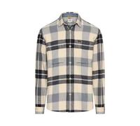 Flanellhemd mit Kontrastdetails und Brusttaschen Blau L