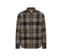 Flanellhemd mit Kontrastdetails und Brusttaschen Blau XXL