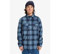 Flanellhemd QUIKSILVER "BERING STRAIT CHECK SHIRT", Damen, Gr. L, N-Gr, china blau n, Obermaterial: 100% Polyester, Hemden Flanellhemd (68229555-L)