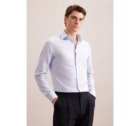 Seidensticker Flanellhemd Herren Slim Fit Baumwolle hellblau, 41